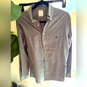 Brooks Brothers Gray Button-Down Casual Shirt
